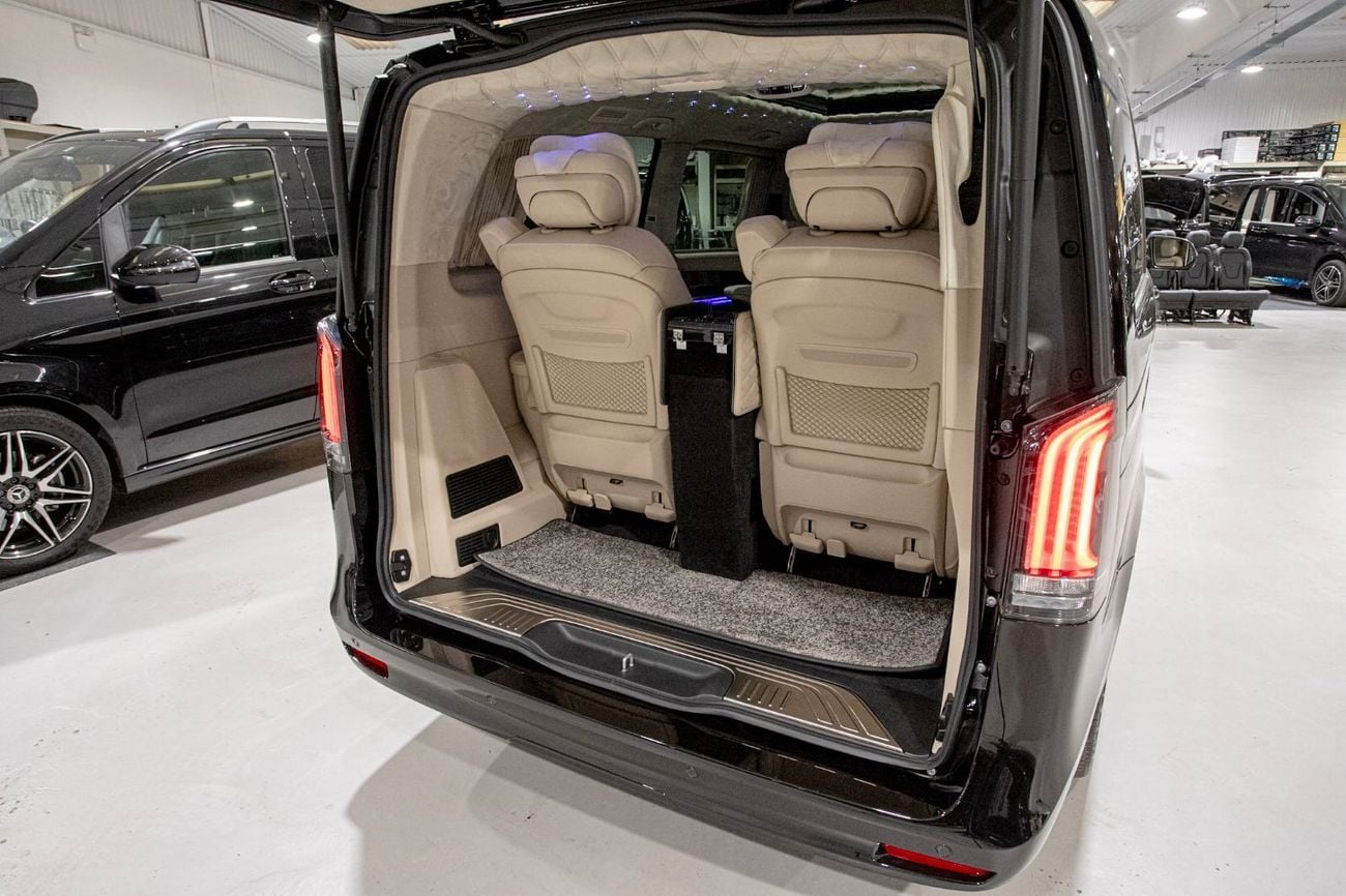 Mercedes Benz V300 AVANTGARDE Senzati® Jet Class® Oryx Edition® — Bespoke 6-Seat Silk Beige Leather | Mercedes-Benz Strategic Part