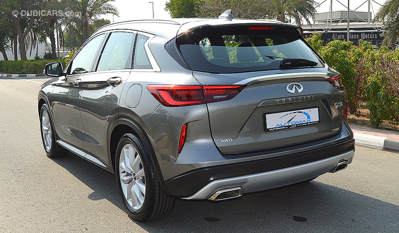 Infiniti QX50 2019, 2.0L AWD GCC, 0km w/ 5Yrs or 200K km Warranty + 2Yrs or 50K km Service from Dynatrade