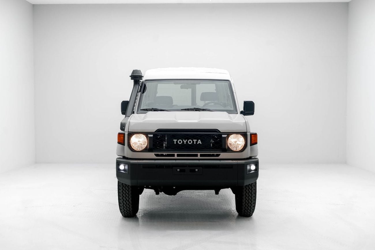 Toyota Land Cruiser 70 LC 78 HARDTOP 4.0L AT - White Inside Bluish Grey | Export Only