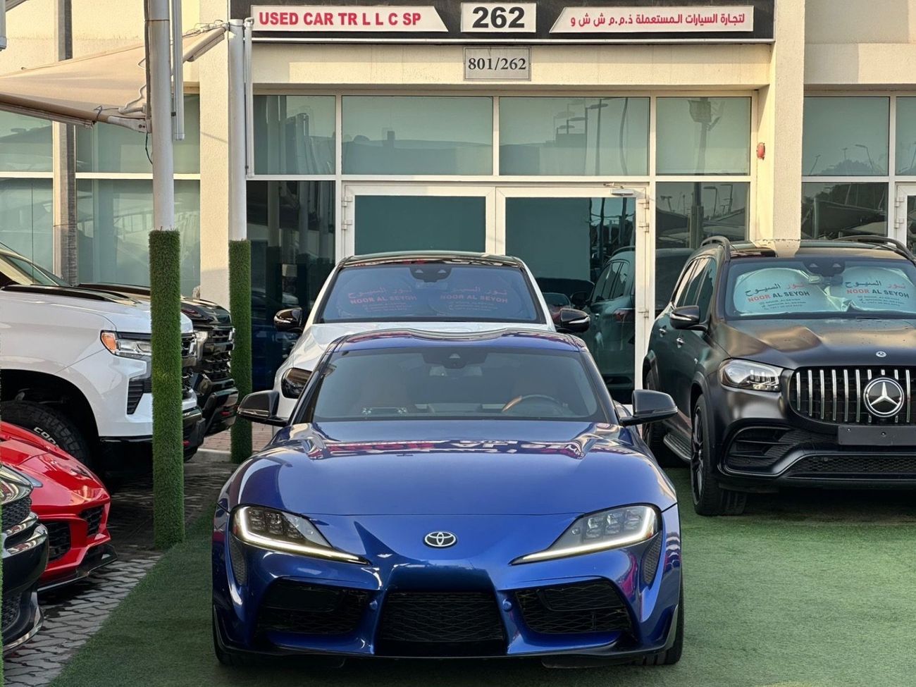 Toyota Supra GR RB 3.0L TOYOTA SUPRA GR GCC 2023 Service history (under warranty) Original paint  full option Ful