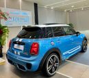 Mini Cooper S AMAZING BLUE MINI COOPER S ** JCW ** || TOP OF THE RANGE || GCC || RED , BLACK INTERIOR