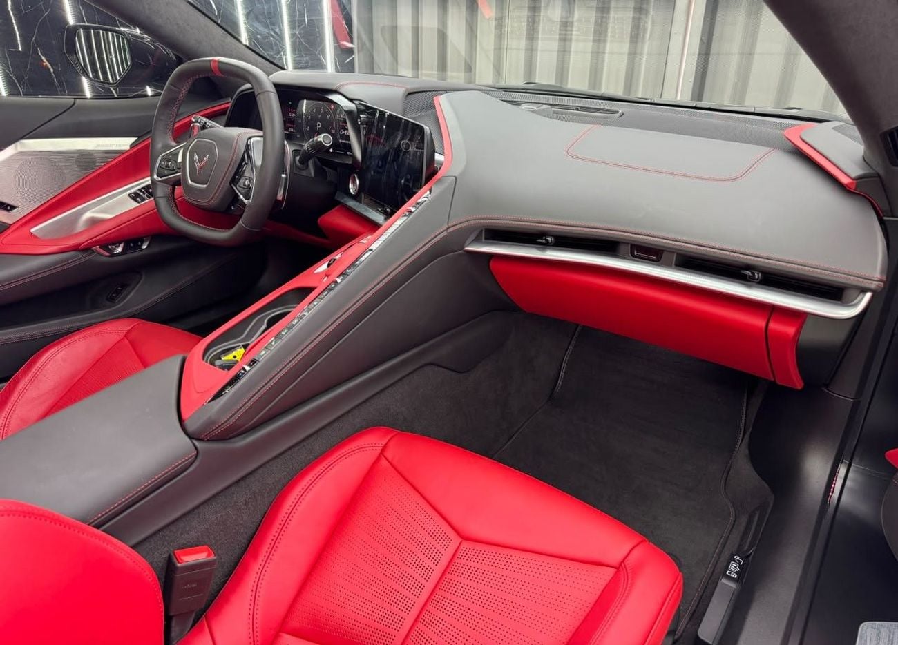 شيفروليه كورفت STINGRAY 3LT Z51 GCC | One Owner | Low Mileage | Full PPF | Al Ghandi Warranty 2027 or 100k Kms