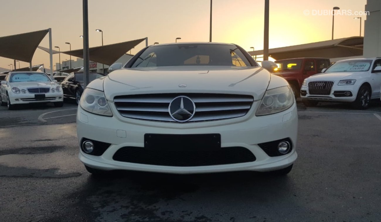 مرسيدس بنز CL 500 موديل 2008 خليجي فل مواصفات كراسي جلد ومثبت سرعه وتحكم كهربي كامل ونيت فيجن وردار