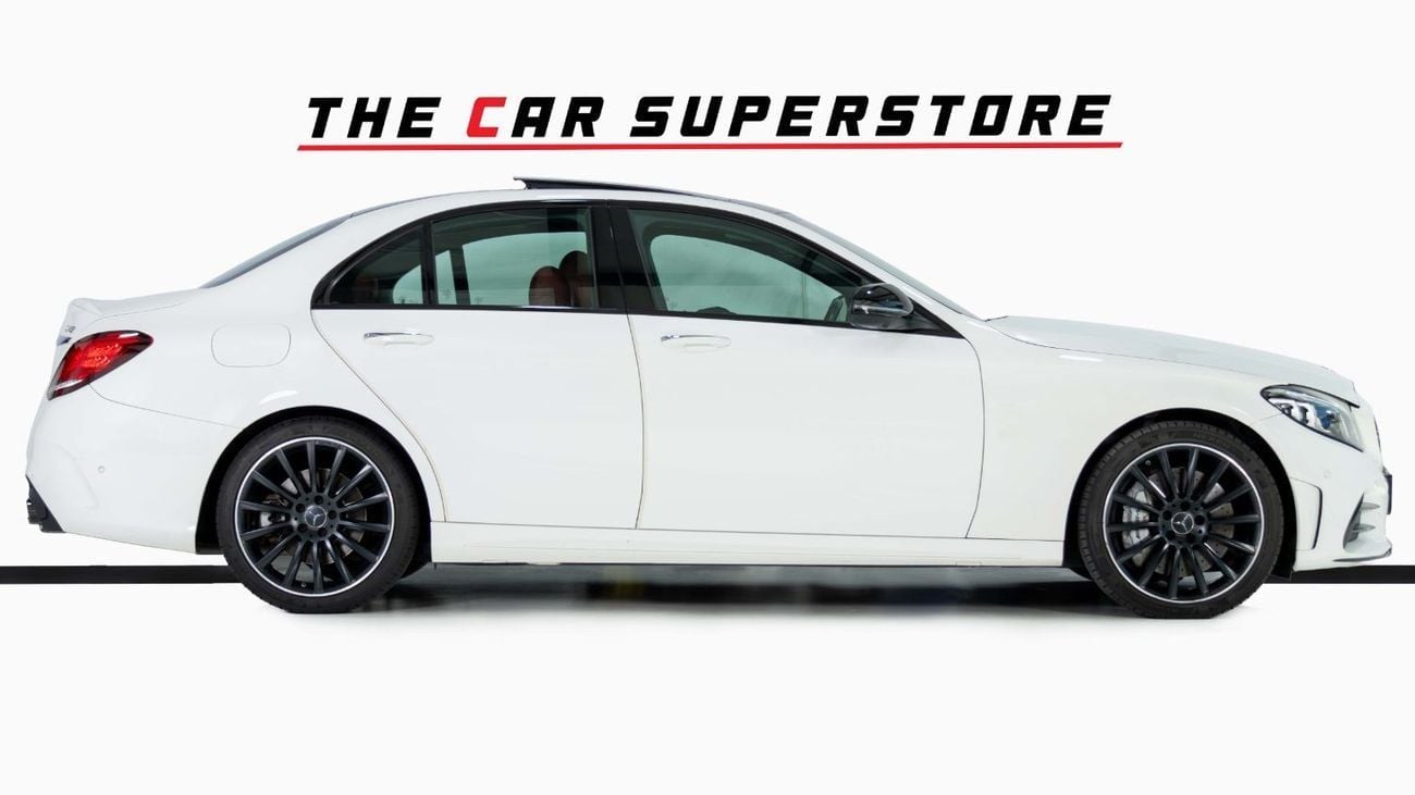 Mercedes-Benz C 43 AMG Std 3.0L 4 Matic-GCC-19 Inch Black Rims-Panoramic Roof-Active Sports Exhaust