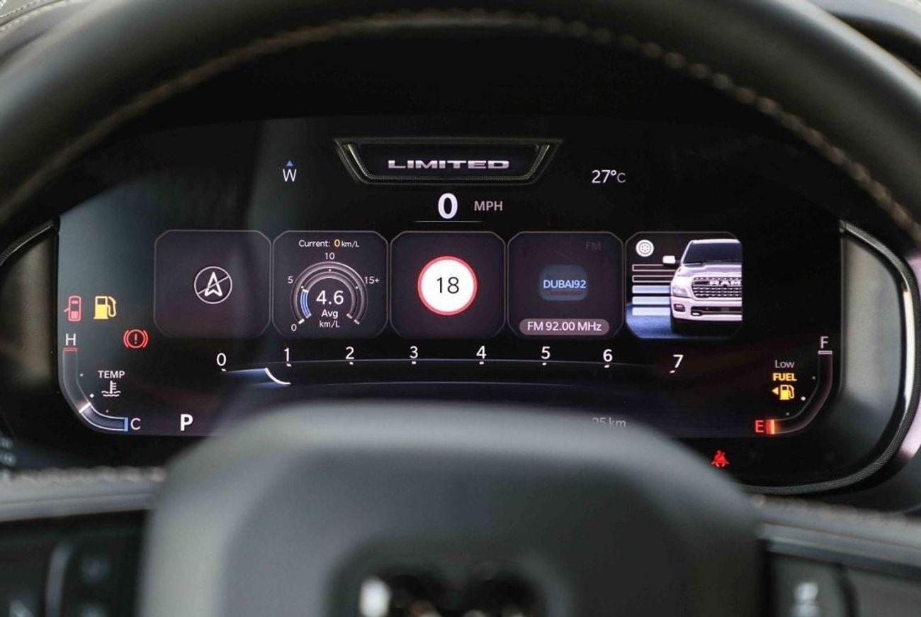 RAM 1500 2025 RAM 1500 LIMITED "Night Edition" 3.0L V6 - GCC - IVORY inside Black | Export Only