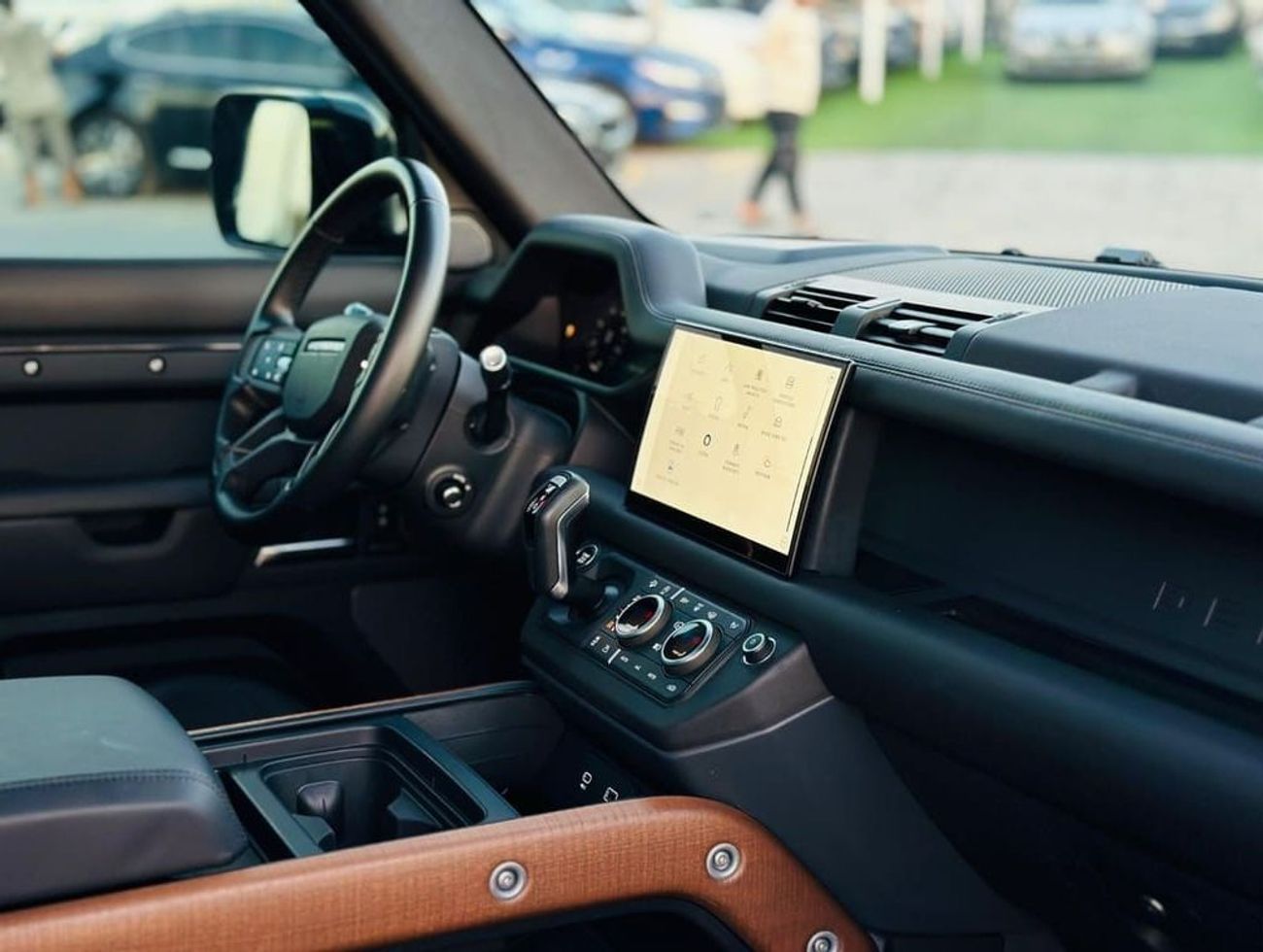 لاند روفر ديفندر 110 X P400 3.0L | Monthly AED 5950/- | 0% DP | Blindspot | Leather Interior | # 92966