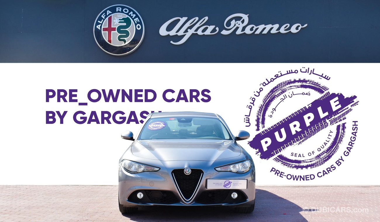 Alfa Romeo Giulia Base - Service History, Warranty, Certified & Sold by Purple Pre-Owned Gargash Motors