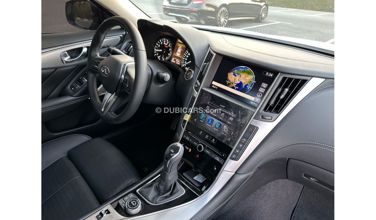 Infiniti Q50 2023 Q-50 S V6 GCC// 3 YEARS WARRANTY AND SERVICE CONTRACT// ORGINAL PAINT// 2KEYS