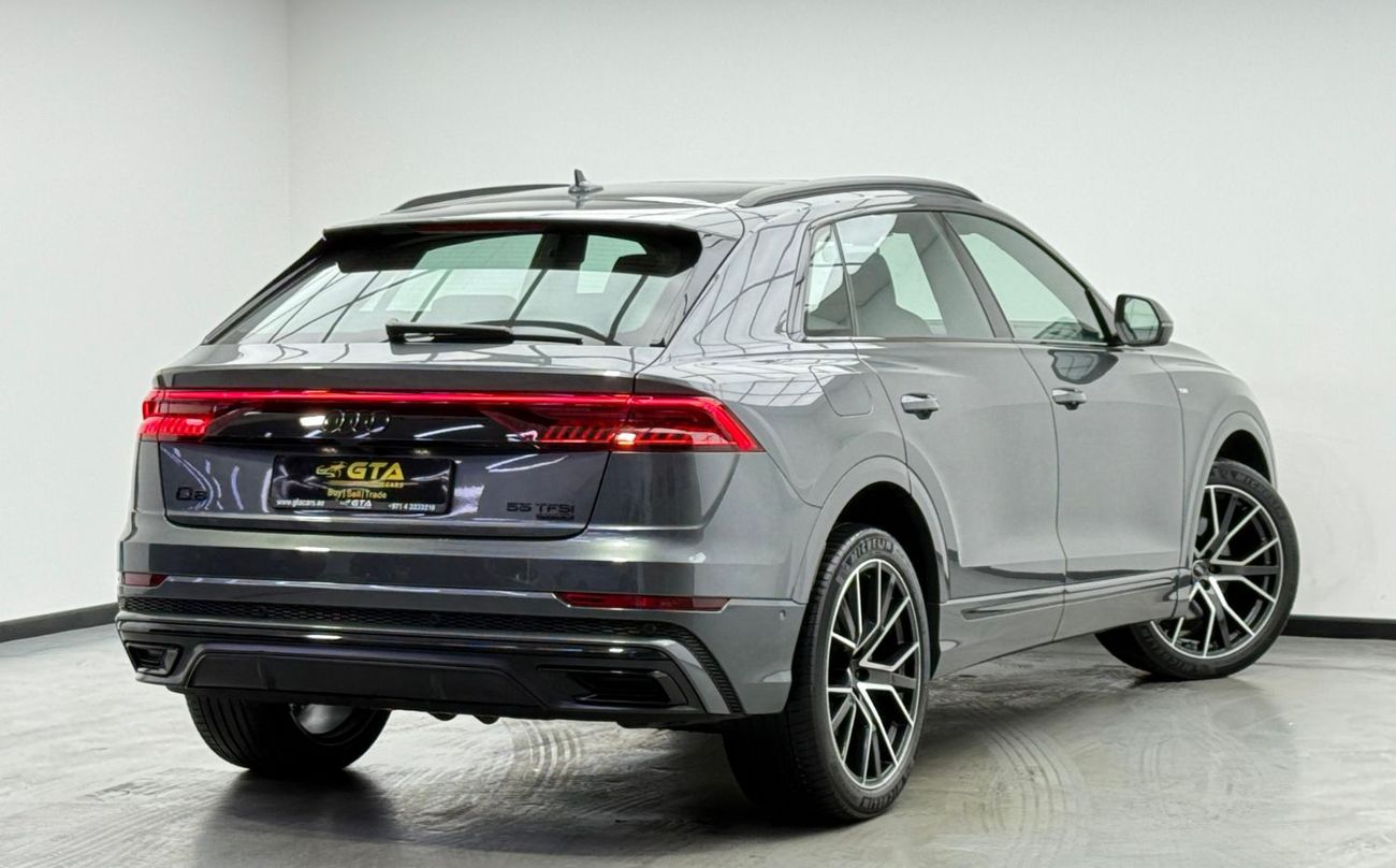 أودي Q8 55 TFSI quattro S-Line 3.0L (340 HP) 2019 Audi Q8 S-Line 55TFSI Quattro, Warranty, Fully Loaded, Exc