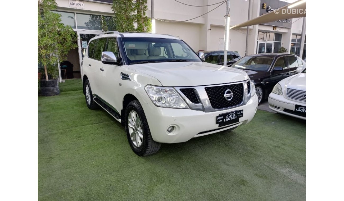 Nissan Patrol Gulf 2012 number one, leather hatch, sensors, alloy wheels, cruise control, and a rear camera that d