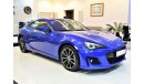 Subaru BRZ " CASH DEAL ONLY " ORIGINAL PAINT ( صبغ وكاله ) AGENCY WARRANTY Subaru BRZ 2017 Model!! in Blue Colo