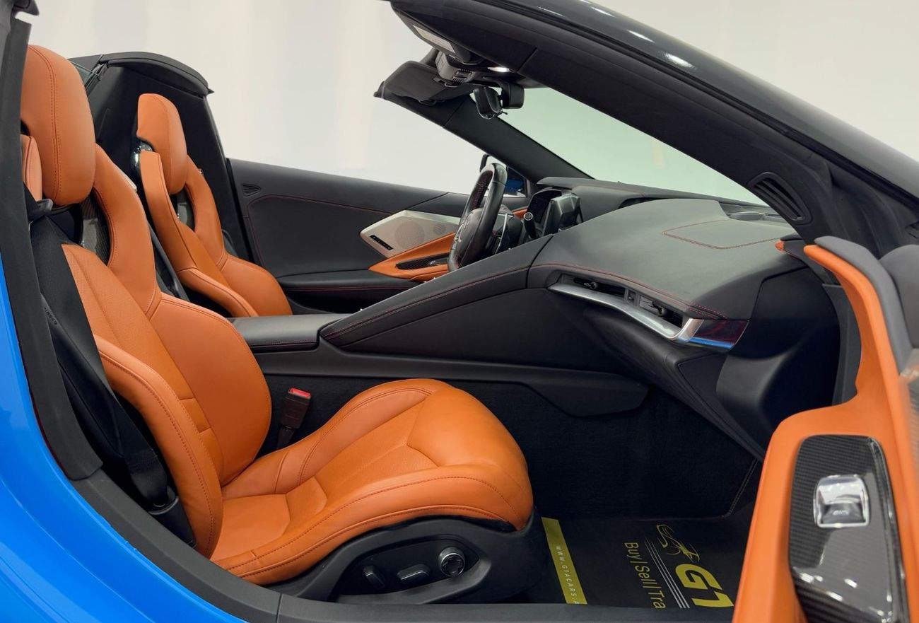 شيفروليه كورفت 3LT 6.2L (490 HP) Convertible 2021 Chevrolet Corvette Stingray Z51 3LT, Warranty, 2027 Chevrolet Ser