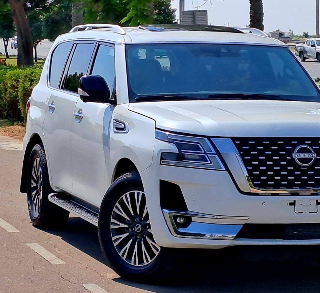 Nissan Patrol LE Platinum City 5.6L 2030-Monthly l V8 l Sunroof, Lather, Radar l Warranty