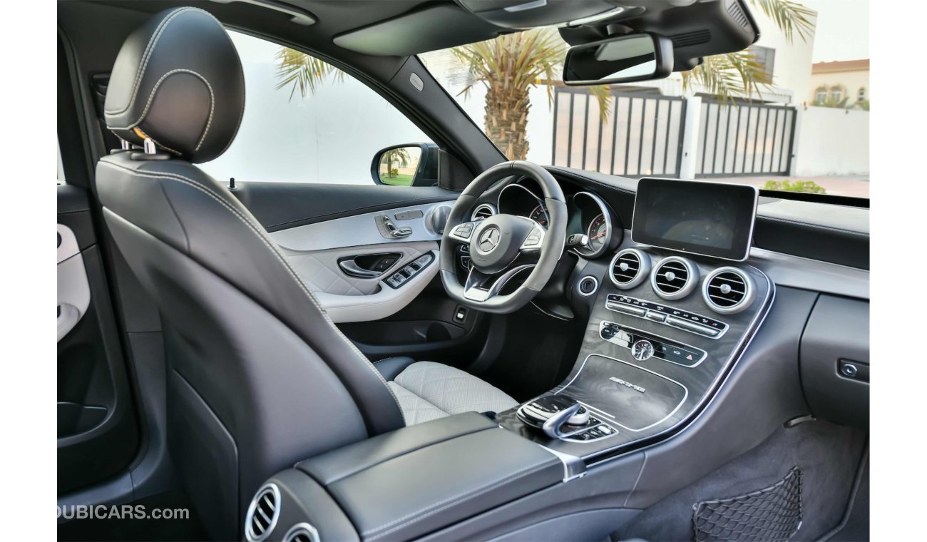 Mercedes-Benz C 63 AMG New Shape- Full Agency Service History! - AED 4,289 Per Month - 0% DP