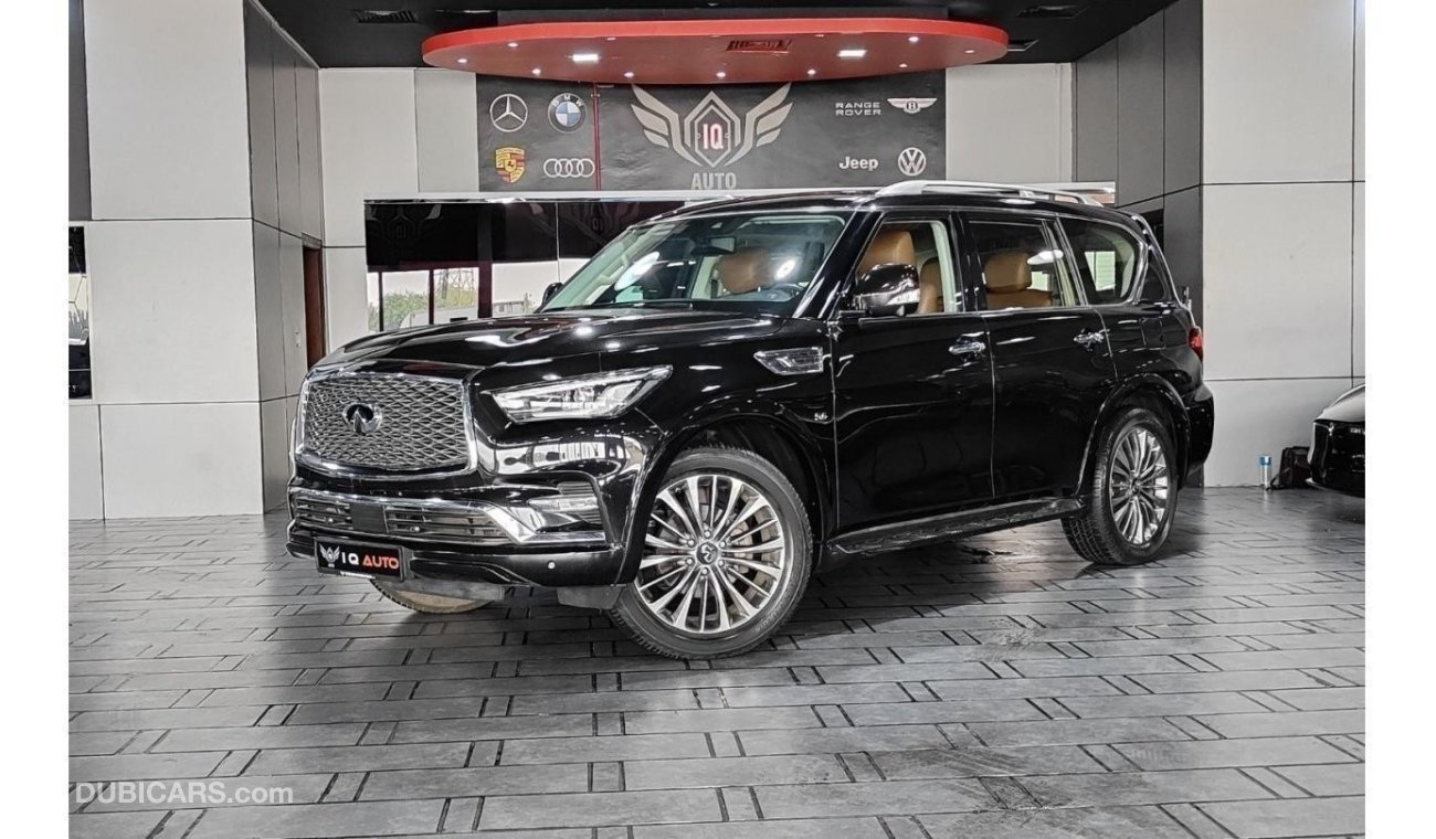 Infiniti QX80 Luxe 7st AED 2,200/MONTHLY | 2018 INFINITI QX80 LUXURY | 7 SEATS | GCC | UNDER WARRANTY