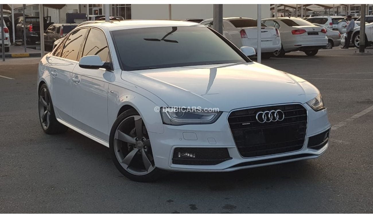 أودي A4 S-line موديل 2015 خليجي فل مواصفات حاله ممتازه من الداخل والخارج كراسي جلد ومثبت سرعه وتحكم كهربي كا