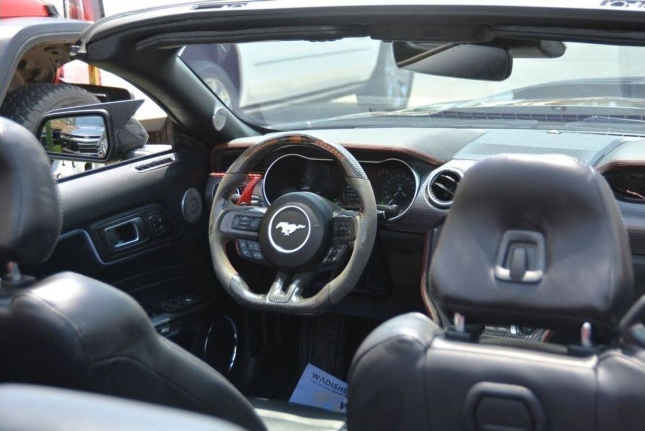 فورد موستانج ايكوبوست بريميوم خذها وكم متميز //تعديل خاص//برفورمنس--كاملة المواصفات //عداد ديجيتال //ستيرنج كاربو