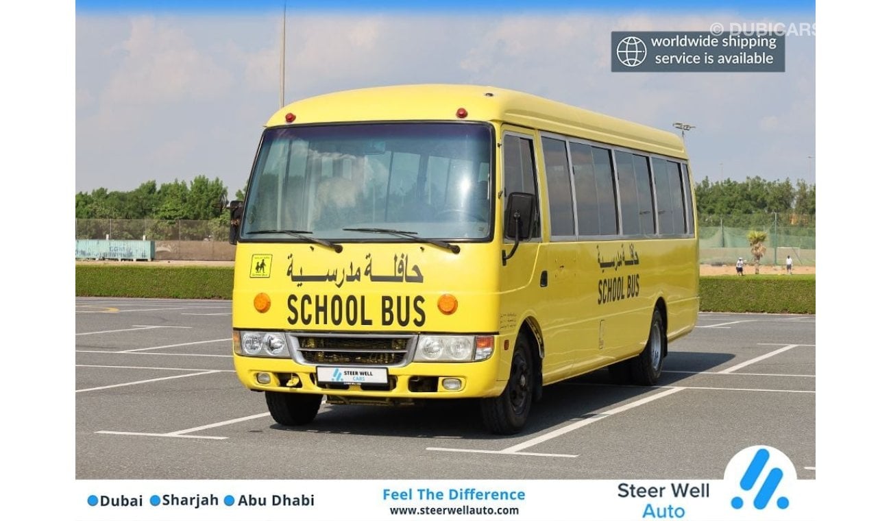 Mitsubishi Rosa 2008 | 4.2L - 26 SEATER LONG BODY SCHOOL BUS | M/T DIESEL | GCC SPECS | BOOK NOW WITH US