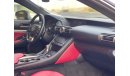 Lexus RC350 لكزس RC 350  V6 F-Sport Kit دفع خلفي سنقل  موديل 2019 الشكل الجديد  اللون اسود داخل مارون  وارد أمري
