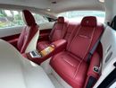 رولز رويس واريث 2015 Rolls Royce Wraith | GCC Specs | 6.6L V12 | 624 HP | 66k KM | WHITE/RED | Starlight Headliner |