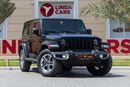 Jeep Wrangler Unlimited Sahara 3.6L Jeep Wrangler Unlimited Sahara 2023 GCC under Agency Warranty with Flexible Do