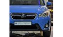 سوبارو XV EXCELLENT DEAL for our Subaru XV AWD 2017 Model!! in Blue Color! GCC Specs