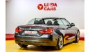 BMW 420i BMW 420i 2015 GCC under Warranty with Zero Down-Payment.