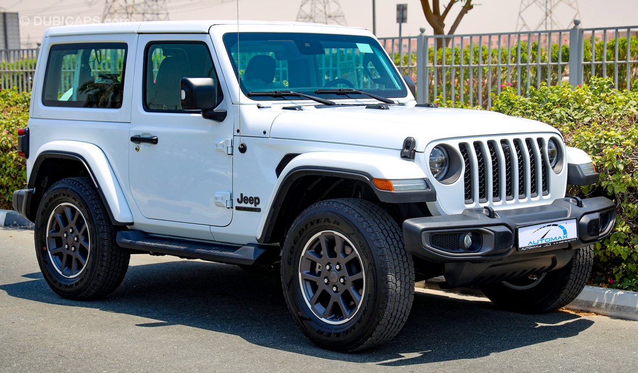 Jeep Wrangler Sahara 80th Anniversary 4X4 V6 3.6L , 2021 , GCC , 0Km , W/3 Yrs or 60K Km WNTY @Official dealer