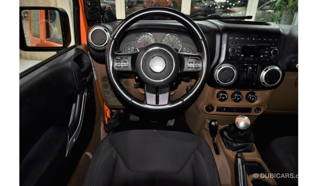 Jeep Wrangler EXCELLENT DEAL for our Jeep Wrangler SAHARA 2013 Model!! in Orange Color! GCC Specs