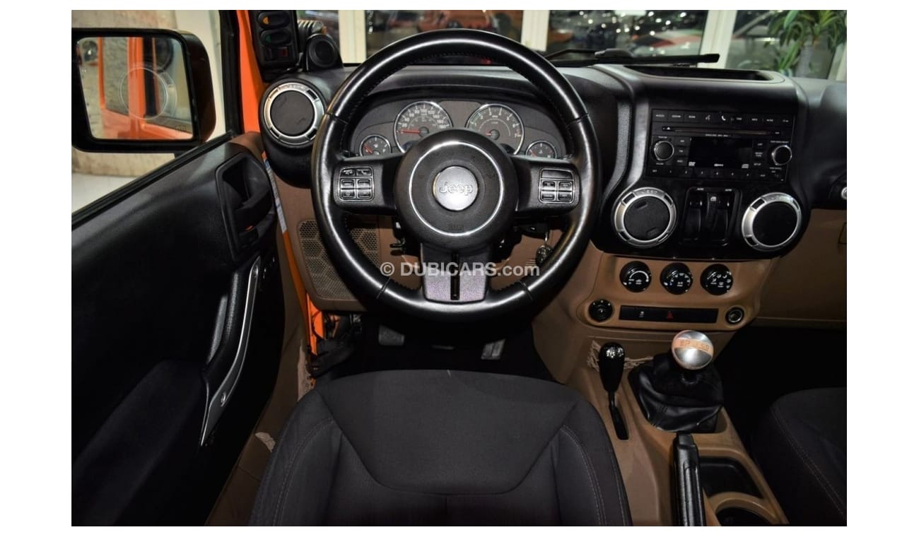 Jeep Wrangler EXCELLENT DEAL for our Jeep Wrangler SAHARA 2013 Model!! in Orange Color! GCC Specs
