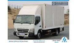 Mitsubishi Fuso 2017 | FUSO CANTER LONG CHASSIS DRY BOX WITH GCC SPECS AND EXCELLENT CONDITION