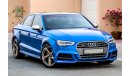 Audi S3 2018 GCC under Agency Warranty with Zero Down-Payment.