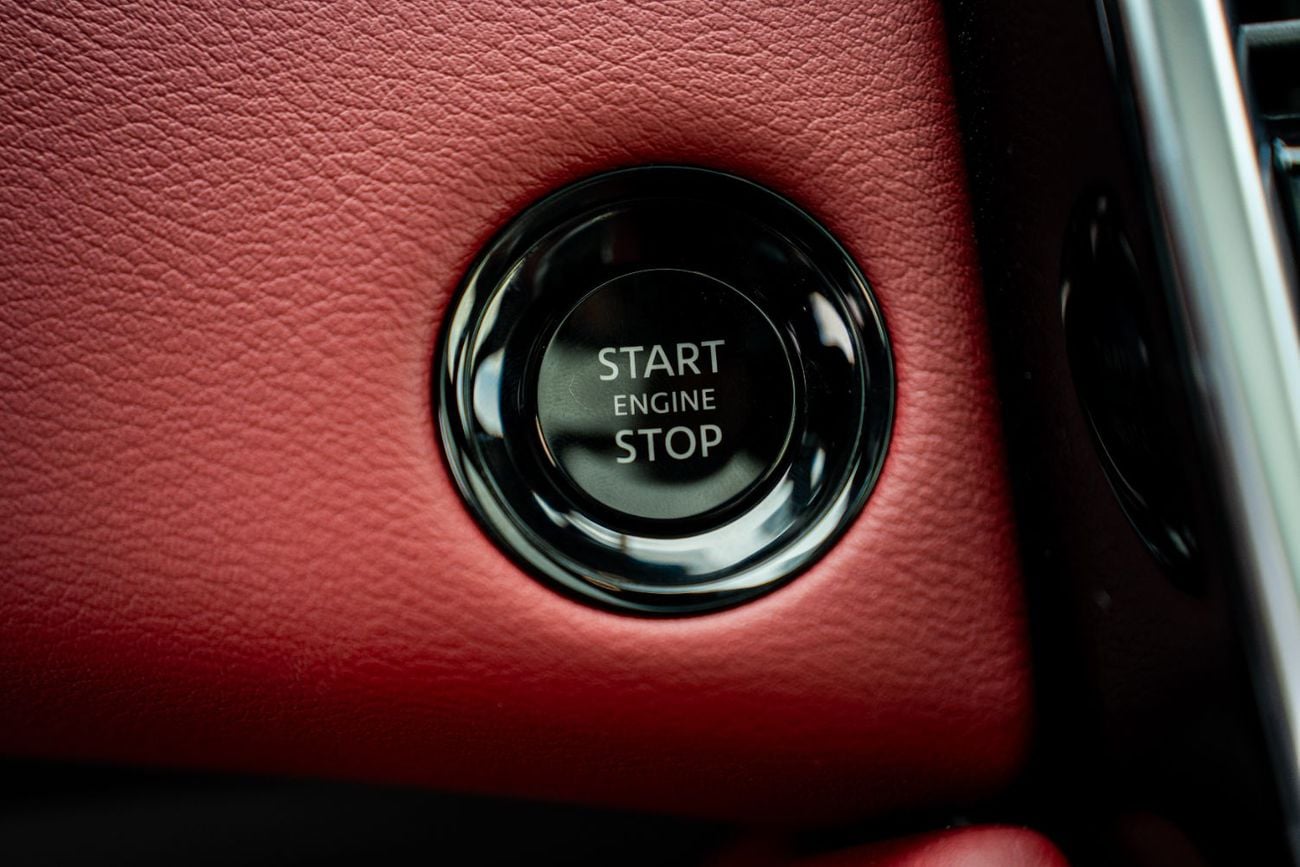 Nissan Patrol Nissan Patrol Platinum 2026 White roof black interior dark red and black