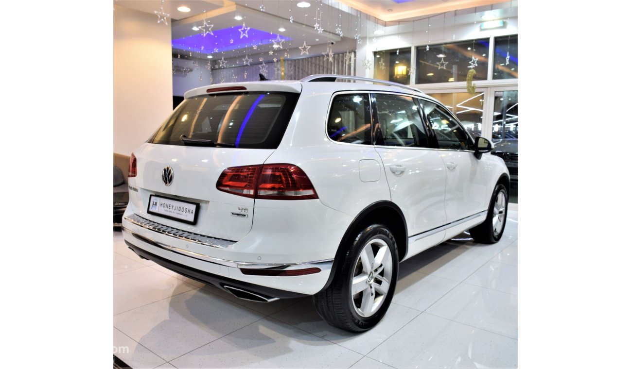 Volkswagen Touareg AED 1,507 Per Month / 0% D.P | Volkswagen Touareg 2016 Model!! in White Color! GCC Specs