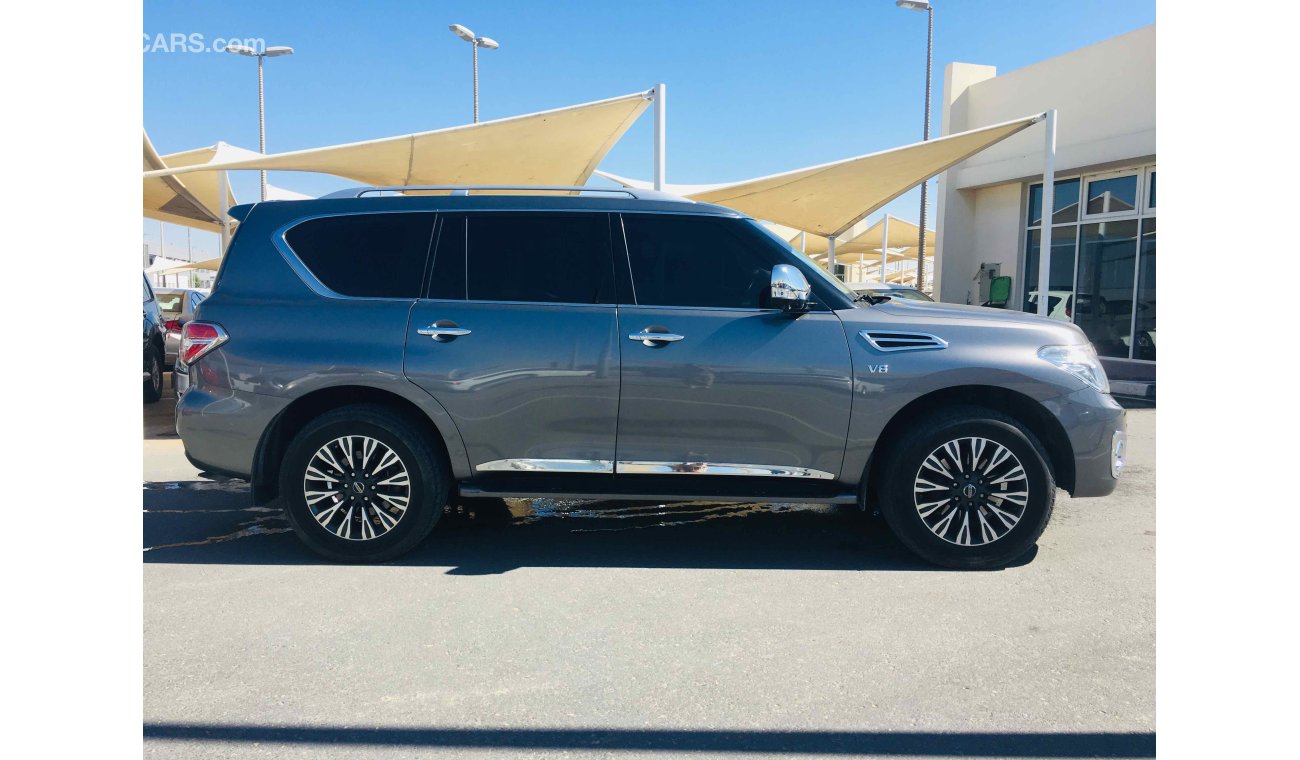 Nissan Patrol بلاتينيوم فل ابشن صبغة وكاله تشييكات وكاله داخل الضمان