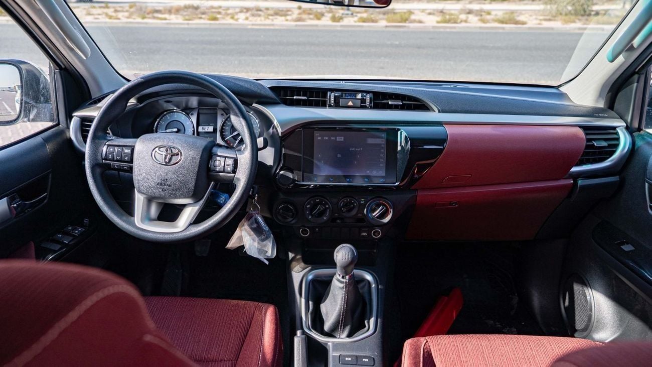 Toyota Hilux GLX 2.7L - Manual - White Inside Maroon | Export Only