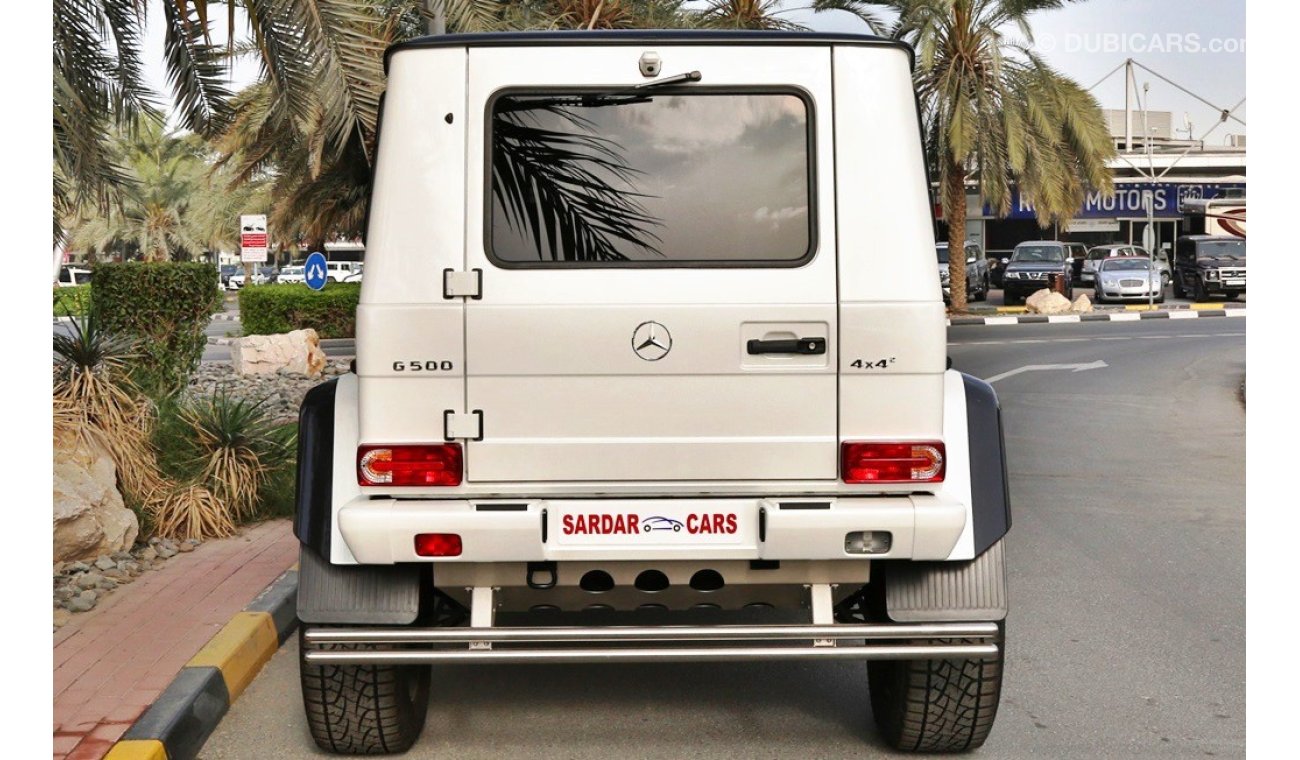 مرسيدس بنز G 500 4X4² German Specs