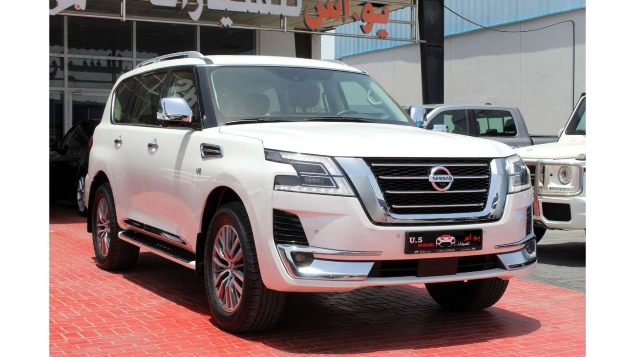 Nissan Patrol LE Platinum City PLATINUM CITY LE V8 2021 GCC LOW MILEAGE SINGLE OWNER WITH AGENCY PACKAGE IN MINT C
