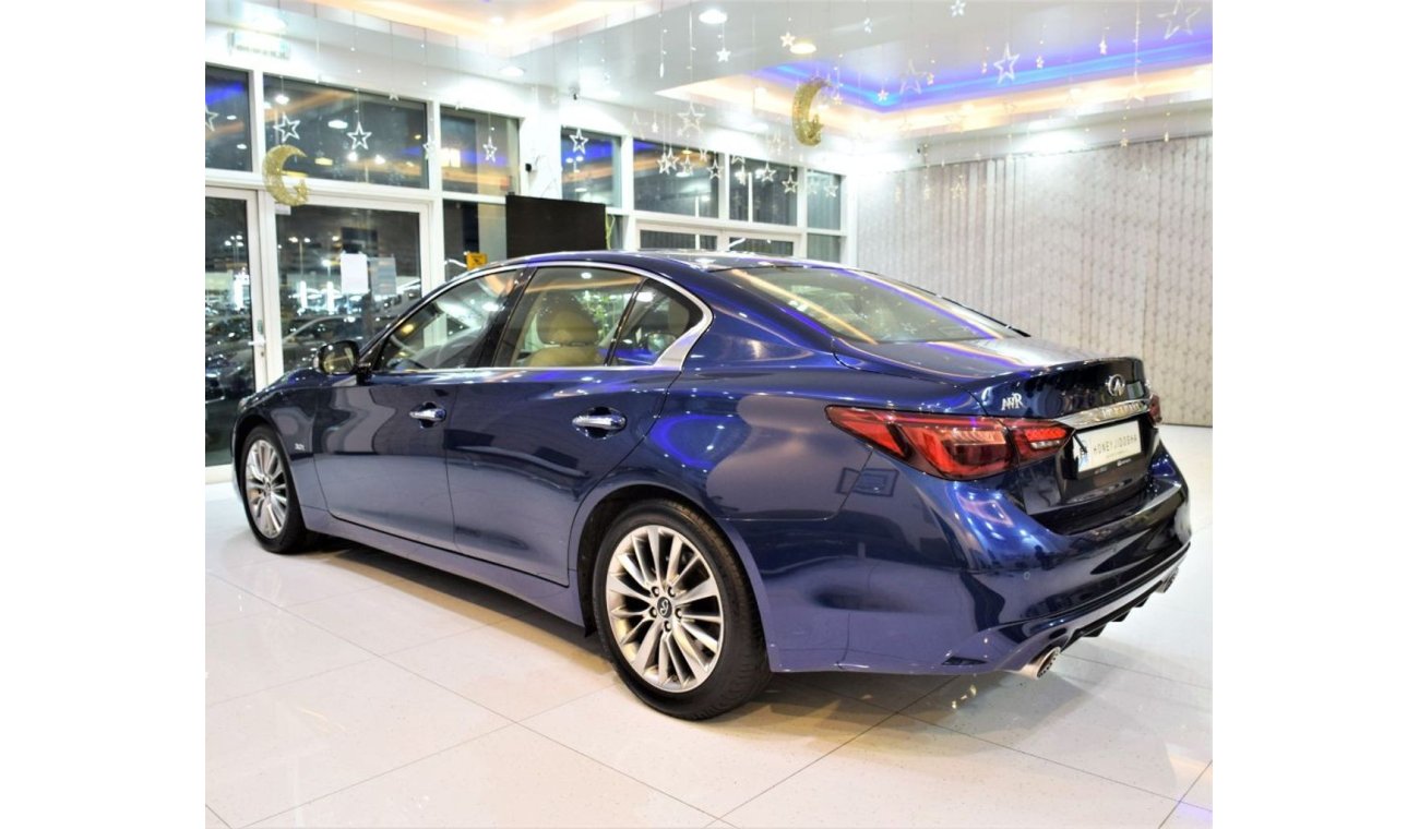 إنفينيتي Q50 EXECELLENT DEAL for Infiniti Q50 3.0t 2020 Model!! in Blue Color! GCC Specs ORIGINAL PAINT ( صبغ وكا