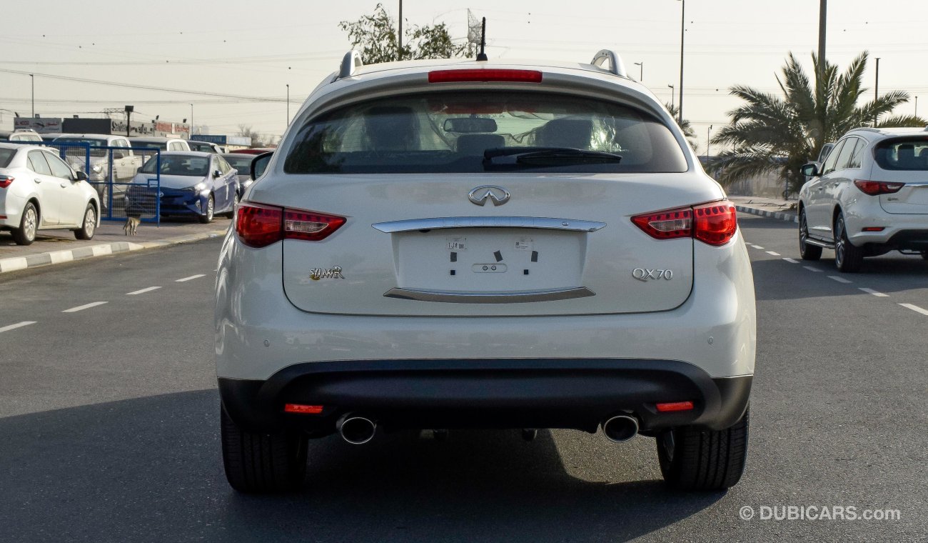 Infiniti QX70 Excellence 3.7L - V6 - with Warranty from Agency - GCC Specs - Zero KM - Price including VAT