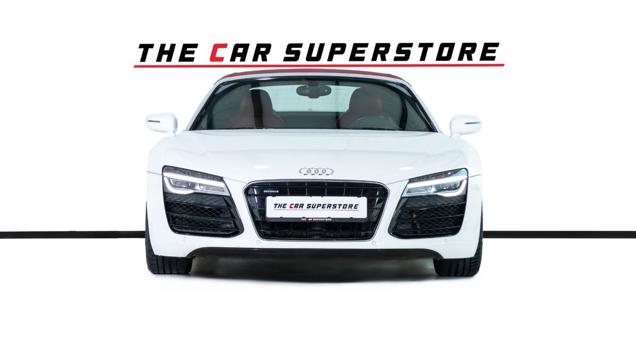 Audi R8 Spyder FSI 4.2L (430 HP) GCC-V8 Naturally Aspirated-Red Interior-Bang Olufsen Sound System