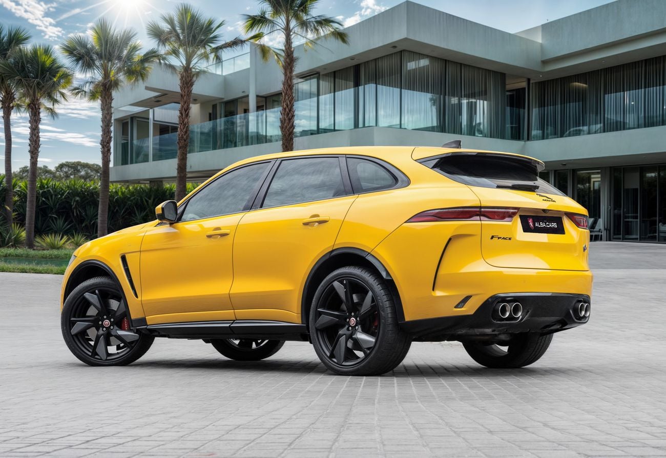 جاكوار F بيس SVR F-Pace SVR | 4,407 P.M | 0% Downpayment | Jaguar Warranty + S/Contract!