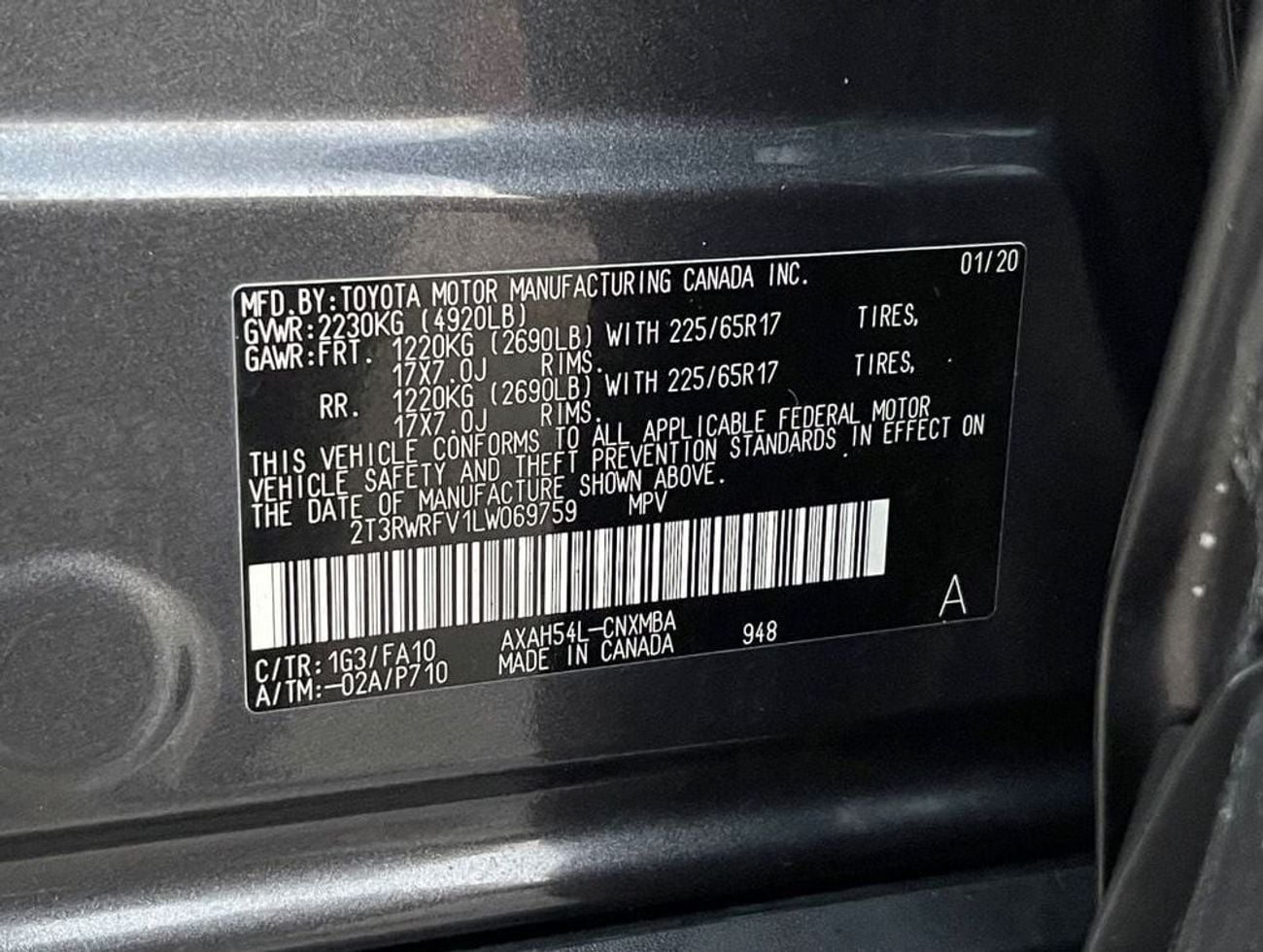 تويوتا راف ٤ XLE 2.5L 2020 TOYOTA RAV4 XLE HYBRID FULL OPTIONS IMPORTED FROM USA