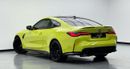بي أم دبليو M4 Competition 3.0L 2021 BMW M4 Competition, Warranty, Carbon Fiber Package, Very Low Kms