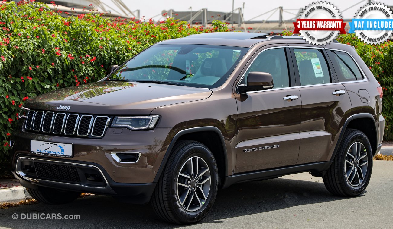 Jeep Grand Cherokee Limited V6 3.6L , 0Km , GCC , 2021 , W/3 Yrs or 60K Km WNTY @Official Dealer