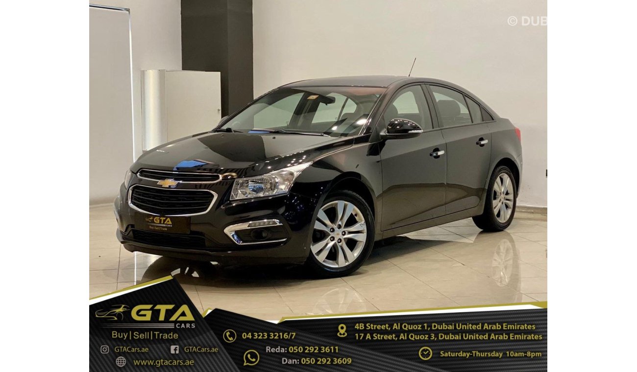 شيفروليه كروز 2016 Chevrolet Cruze LT, Warranty, Service History, Low KMs, GCC