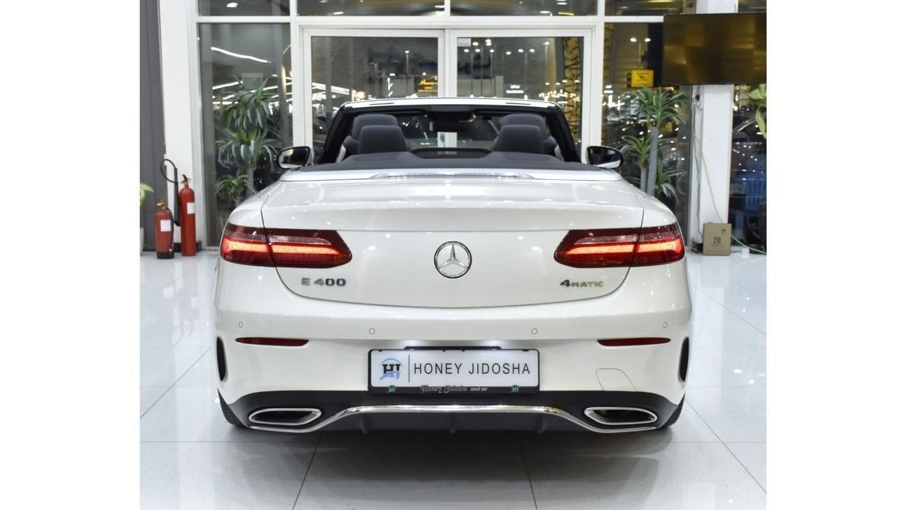 Mercedes-Benz E 400 EXCELLENT DEAL for our Mercedes Benz E400 4Matic CONVERTIBLE ( 2018 Model ) in White Color Japanese