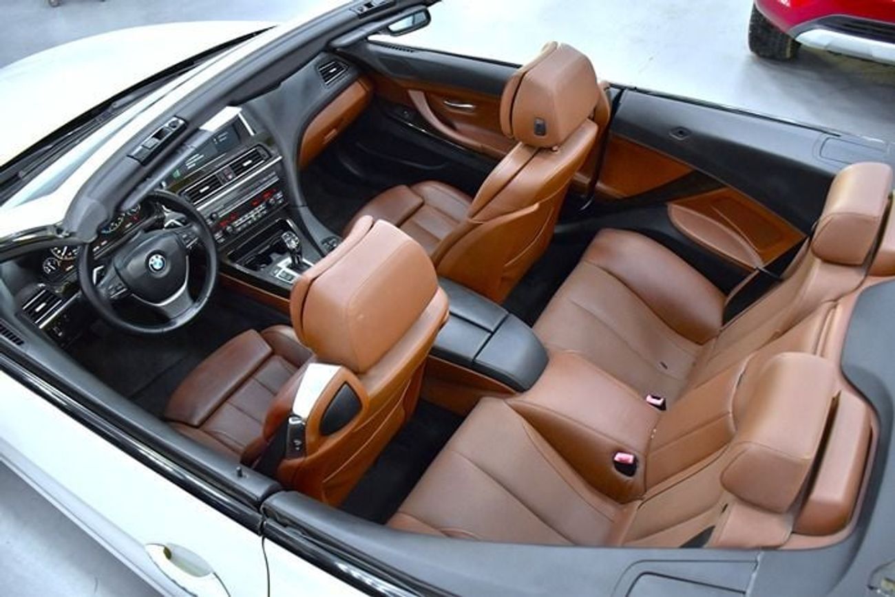 BMW 650i EXCELLENT DEAL for our BMW 650i CONVERTIBLE ( 2011 Model ) in White Color GCC Specs