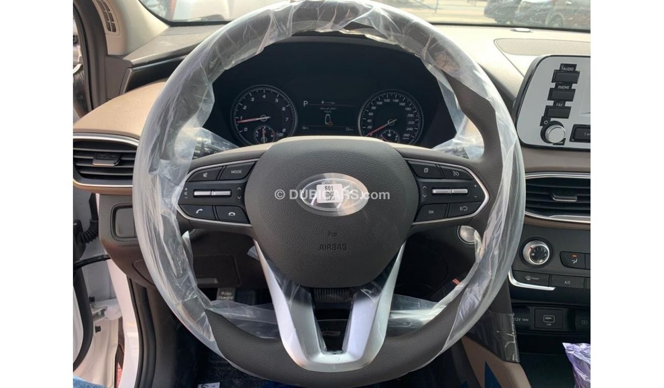 Hyundai Santa Fe HYUNDAI SANTAFE 3.5L, V6, NEW SHAPE, MODEL 2021 WHITE WITH BROWN INTERIOR, ONLY FOR EXPORT