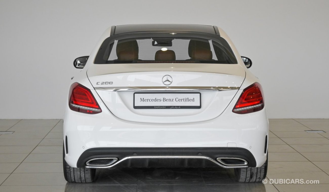 مرسيدس بنز C200 SALOON / Reference: VSB 32793 Certified Pre-Owned with up to 5 YRS SERVICE PACKAGE!!!